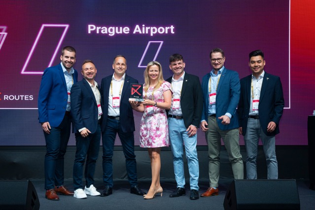 Vítězný tým Leteckého obchodu Letiště Praha - Routes Europe Awards 2026 Vítězný tým Leteckého obchodu Letiště Praha - Routes Europe Awards 2026