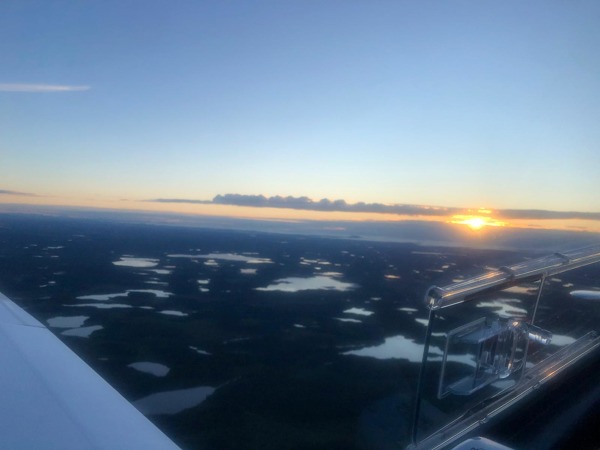 Švédsko - pohled z kokpitu