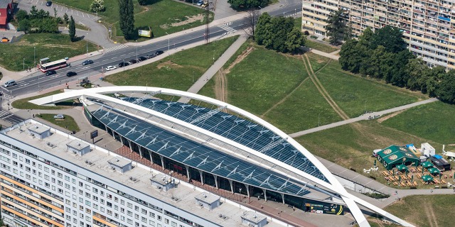 Krátce po vzletu - stanice metra Střížkov, trasa C. Foto: Naďa Murmaková praha-5191437_1280x960.jpg